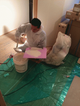 Ｄ・Ｕコダ　広島市　ＤＩＹ　珪藻土　塗装　お客様施工　マンション　リノベーション